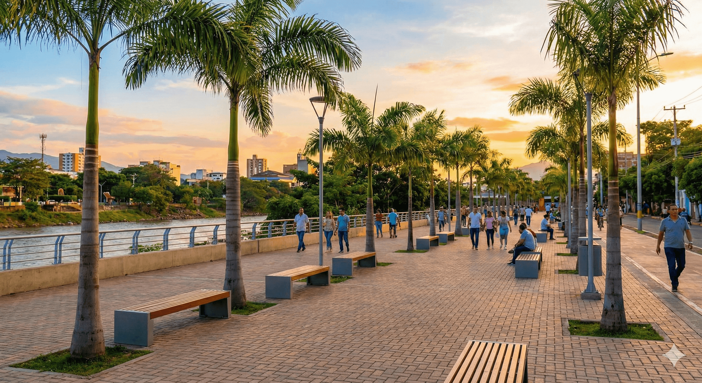Paseo por el Malecón de Cúcuta, a minutos de Hospedaje StarBlue